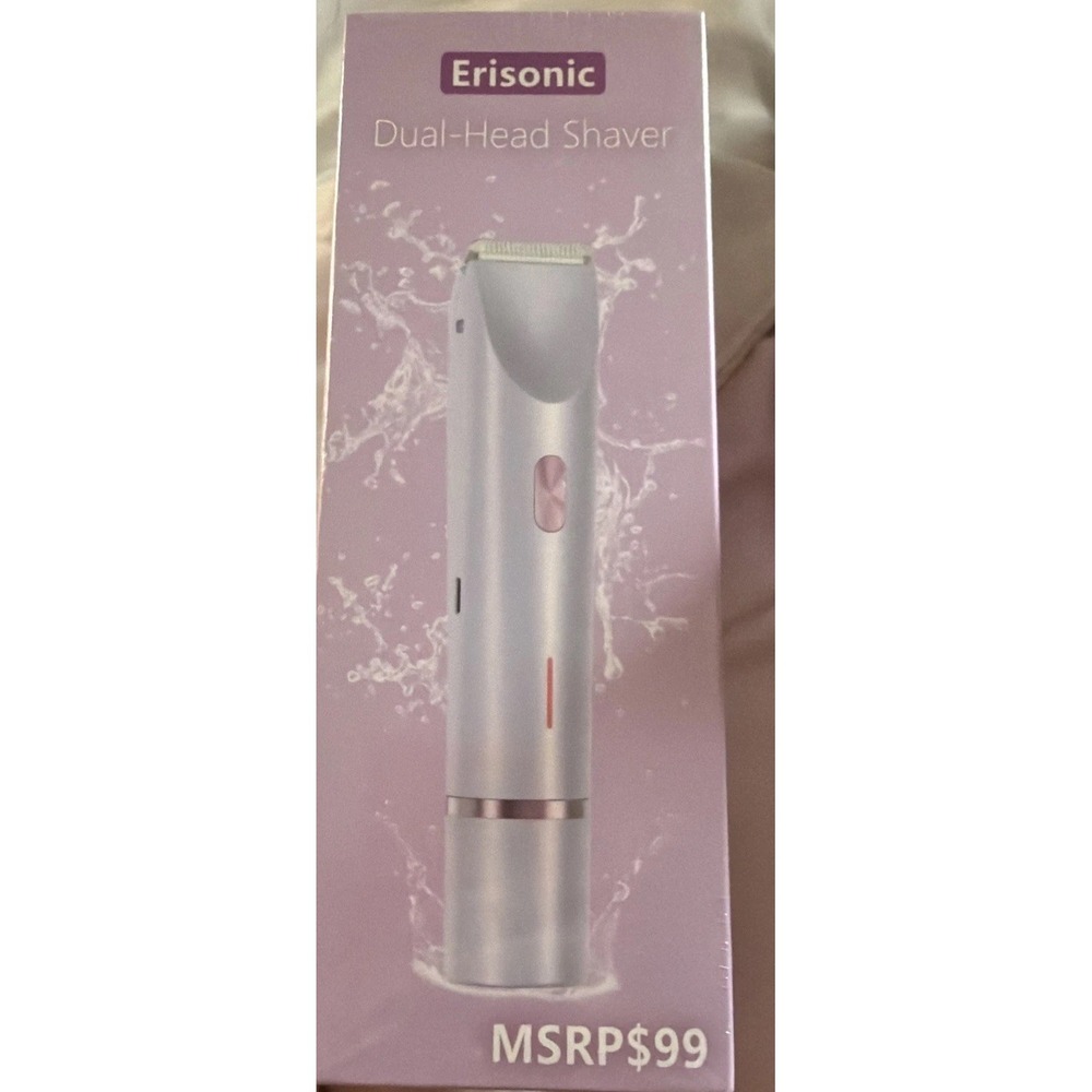 Erisonic Shaver for Women Waterproof Razors 2 in 1 Dual Bikini Hair Trimmer NEW